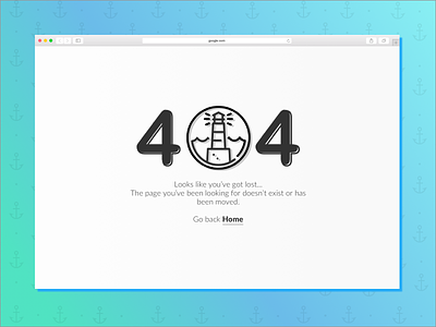 Concept 404 page graphic design illustration typography ui design