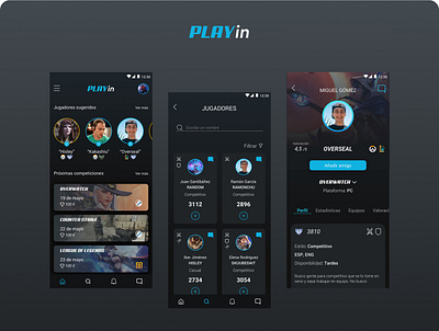 Play-in app gaming social network