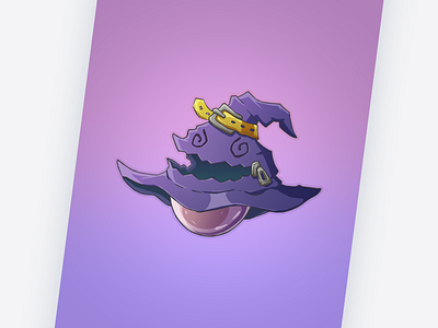 Purple Magic Ball Monster - Lullahead 2d character design illustration