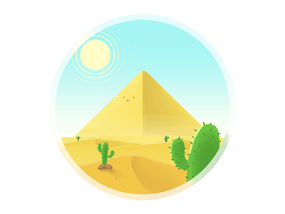 Simple Desert Game Background