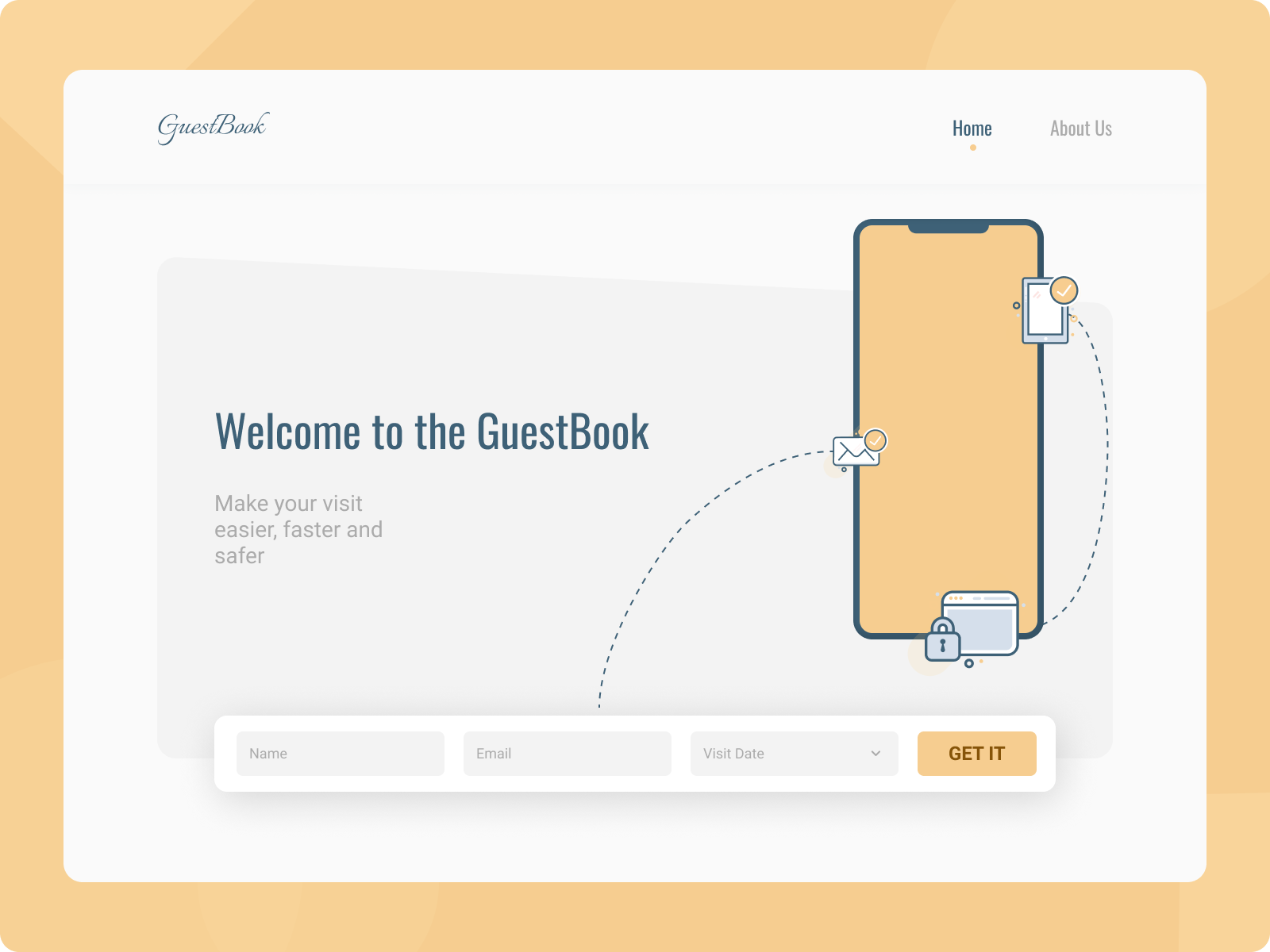 GuestBook App by Robi Dahariansyah on Dribbble