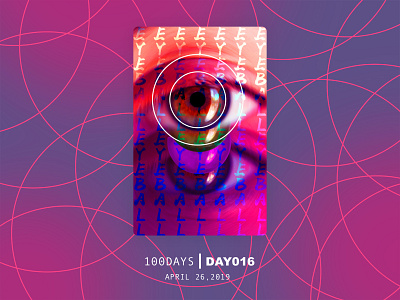 ※ 017 ※100days | design a poster everyday 100 daily ui design eyes eyesight illustration japanese art poster ui