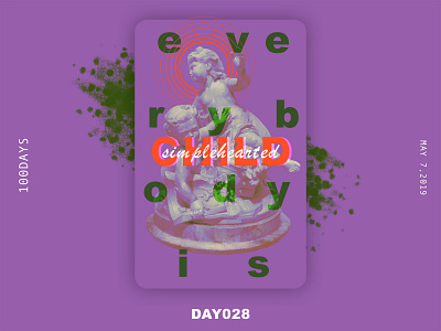 ※ 028 ※100days | design a poster everyday