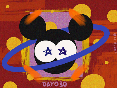 ※ 030 ※100days | design a poster everyday 100 daily ui branding design eyes illustration mickey mickeymouse poster ui