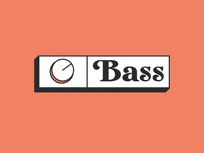 Bass Logo bass branding branding design clean dailylogochallenge design illustrator lettering logo logodesign minimal music streaming record label retro streaming type typography walkman