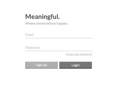 Simple Sign In login minimal sign in signin simple