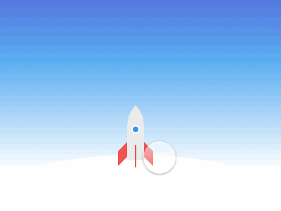 Rocket Launch framer framerjs fuel rocket smoke space