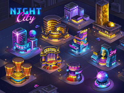 Futuristic Night City
