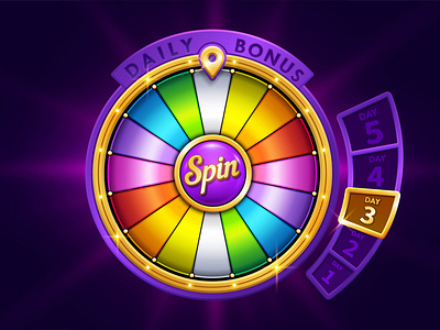 Colorful wheel of fortune