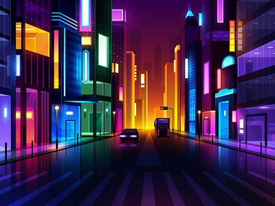 Futuristic Night City