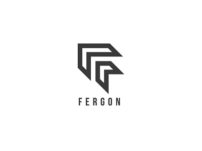 Fergon logo branding clean design flat icon identity logo minimal type typography vector