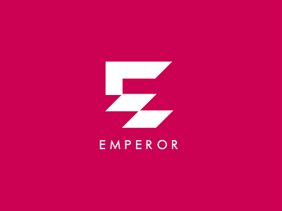 Emperor logo branding clean design flat icon identity logo minimal type typograpgy vector