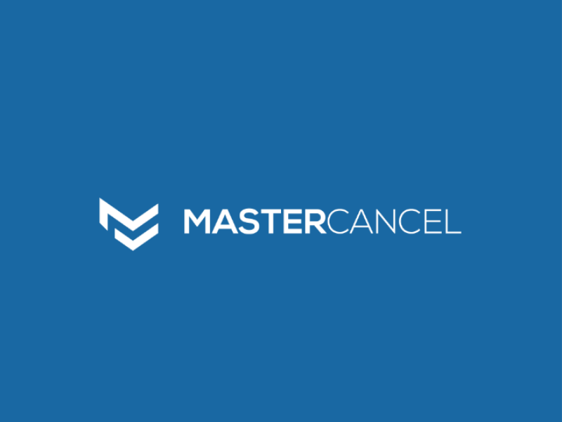 Master cancel logo vector typograpgy type minimal logo identity icon flat design clean branding