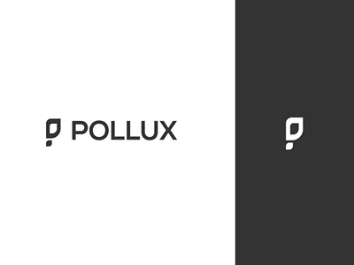 Pollux logo branding clean design flat icon identity logo minimal type typograpgy vector