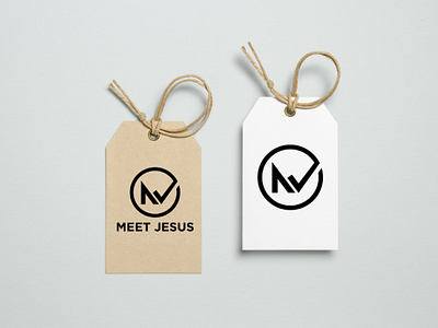 Meet jesus logo branding clean design flat icon identity logo minimal type typograpgy vector