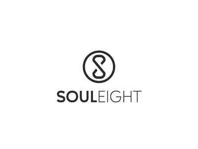 Soul Eight logo branding clean design flat icon identity logo minimal type typograpgy vector