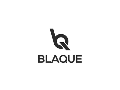 Blaque logo branding clean design flat icon identity logo minimal type typograpgy vector