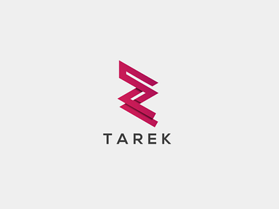 Tarek logo branding clean design flat icon identity logo minimal type typograpgy vector