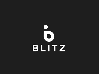 Blitz logo branding clean design flat icon identity logo minimal type typograpgy vector