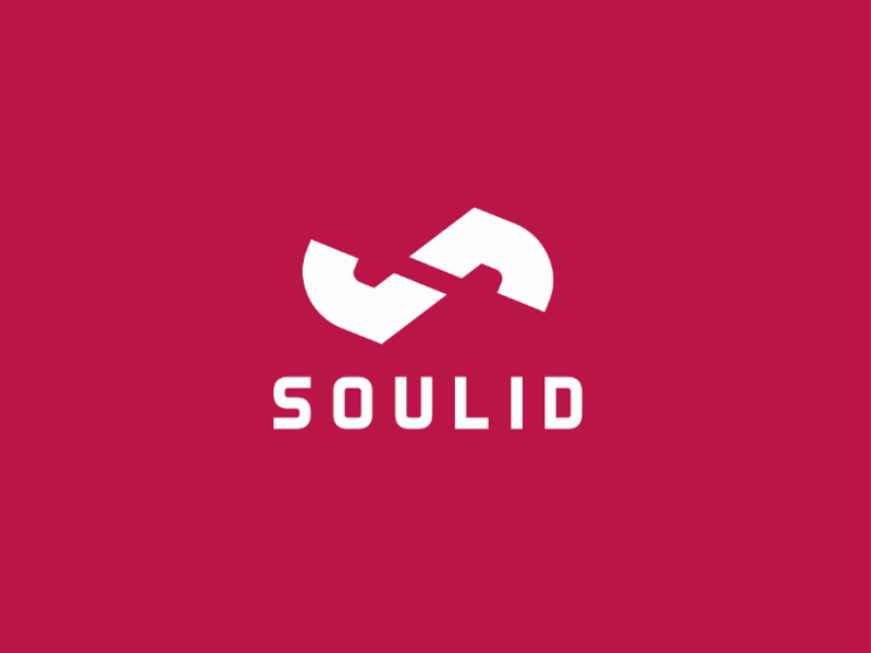 Soulid logo vector typograpgy type minimal logo identity icon flat design clean branding