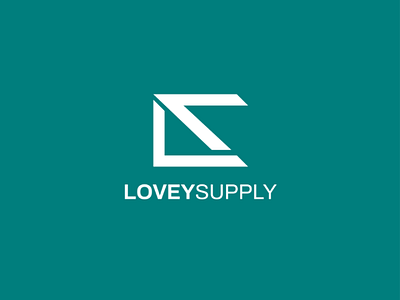 Lovey supply logo branding clean design flat icon identity type vector