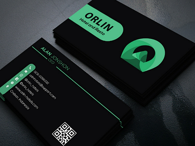 ORLIN hotel and resto branding clean design flat icon identity type vector