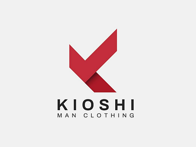 Kioshi logo branding design flat logo minimal typography vector