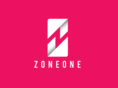 Zoneone logo branding design flat logo minimal typography vector