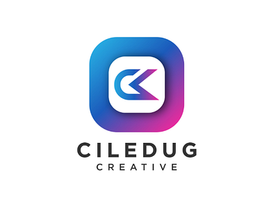 Ciledug creative branding design flat logo minimal typography vector