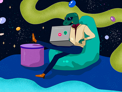 Python is engaged in web development illustration