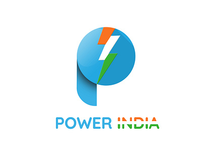 Power India Logo branding corporate design design graphic design icon illustration logo vector
