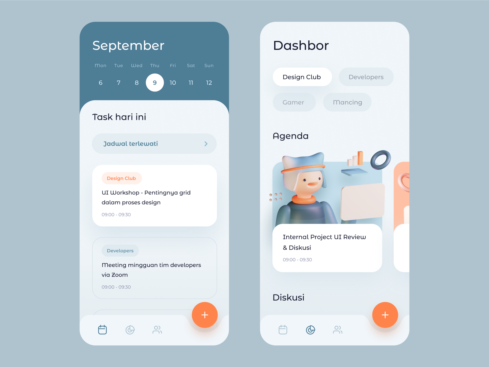 Calendar App Exploration By Ghani Pradita For Paperpillar On Dribbble