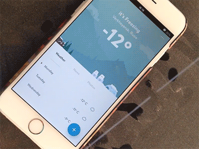 Weather App Prototype using Marvel