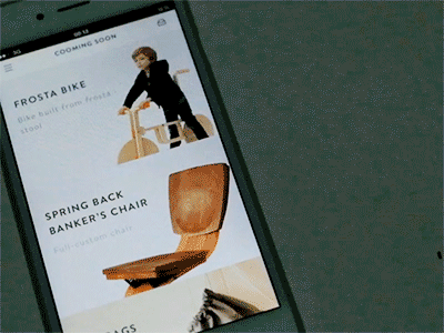 Shop App Interaction app detail elegant ios minimal mobile product retro shop ui