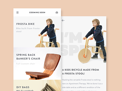 Shop App Interface app commerce detail elegant ios minimal mobile product retro shop ui