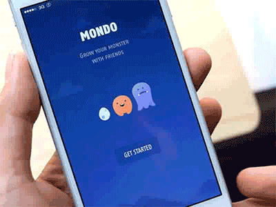 Mondo Registration Interaction app cartoon chat forum illustration monster network social