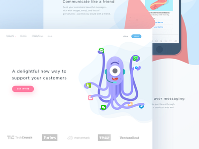 Customer Service Startup Landing Page