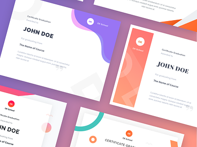 Certificate Design Explorations