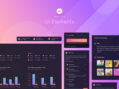 Moicon UI elements