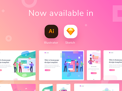 Modular Illustration Kit - Update! app dashboard download gradient hero image homepage icons illustration illustrations illustrator kit landingpage mobile premium sketch app