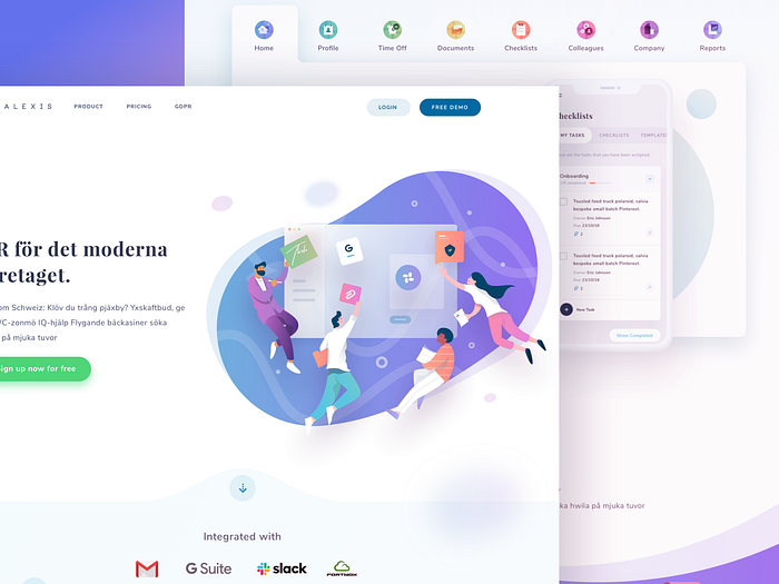 Alexis Landing Page Update by Ghani Pradita for Paperpillar on Dribbble