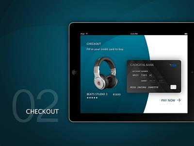 #dailyUI02 app branding checkout page credit card design headphones ui web