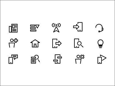 icons for sites or blogs about smart phones icon illustration ui vector