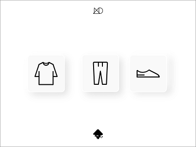Icon Outfits Minimalism design icon vector