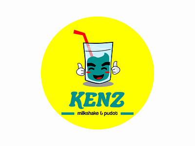 Logo Brand Kenz Milkshake & Pudot Yellow