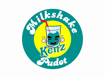 Logo Brand Kenz Milkshake & Pudot Blue