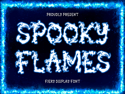 Spooky Flames Typeface