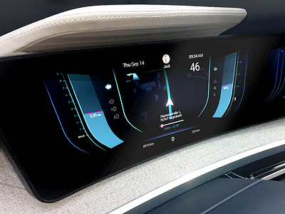 Autonomous Car Dashboard app automotive autonomous car design experience interface design ui ux