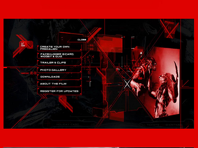 Alien vs Predator Website Navigation alien avp navigation predator