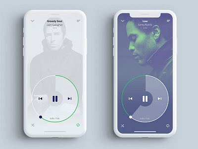 Spotify Player Redesign adobe adobexd design hadzhiev ios mobileapp primedivision sevilaxiom strahil ui ux xd